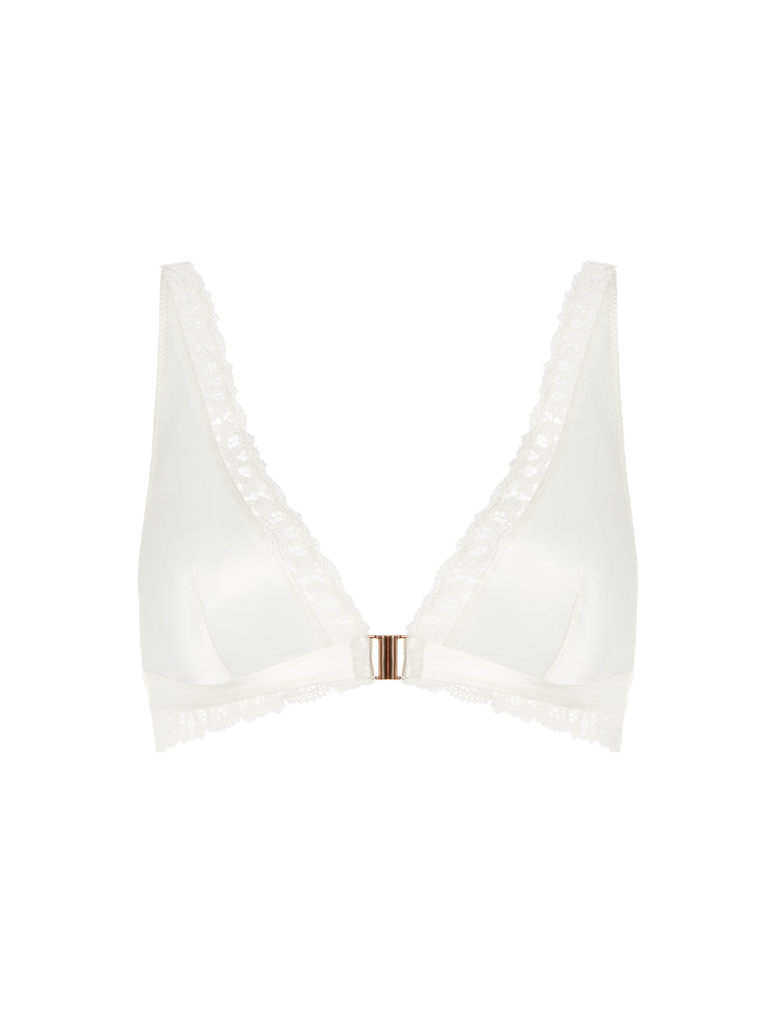 Soft cup triangle bra - Natural
