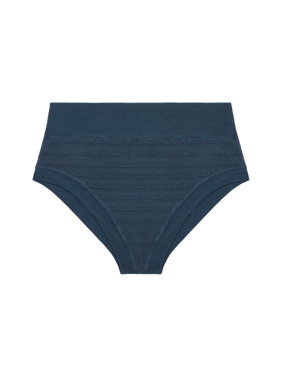 High-waist brief - Petrol blue