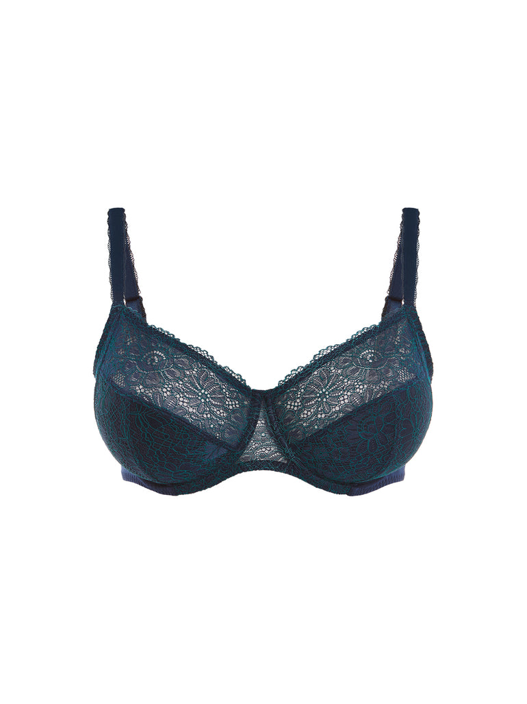 Full cup support bra - Sapphire