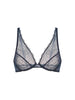 Underwired triangle bra - Sapphire
