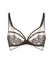 Plunging underwired bra - Light Tatoo