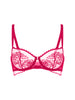 Half cup bra - Cranberry