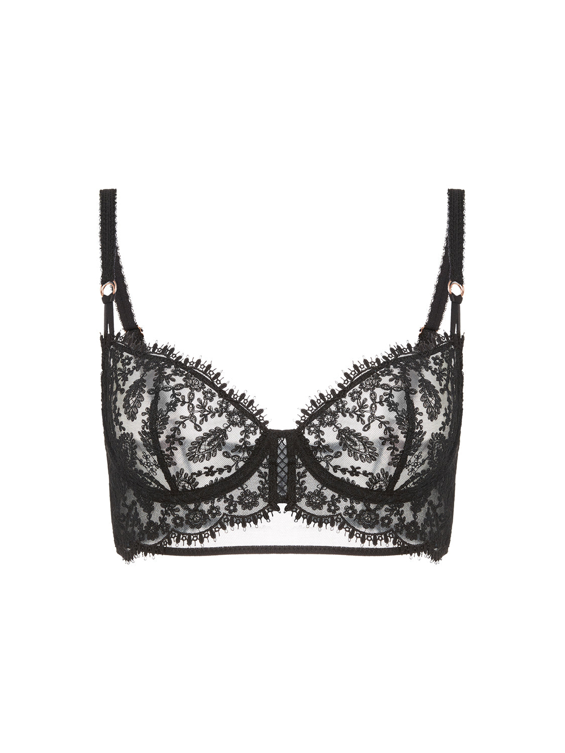 Half cup bra - Black