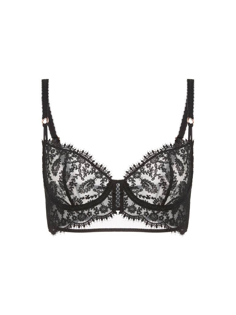 Half cup bra - Black