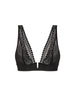 Soft cup triangle bra - Black