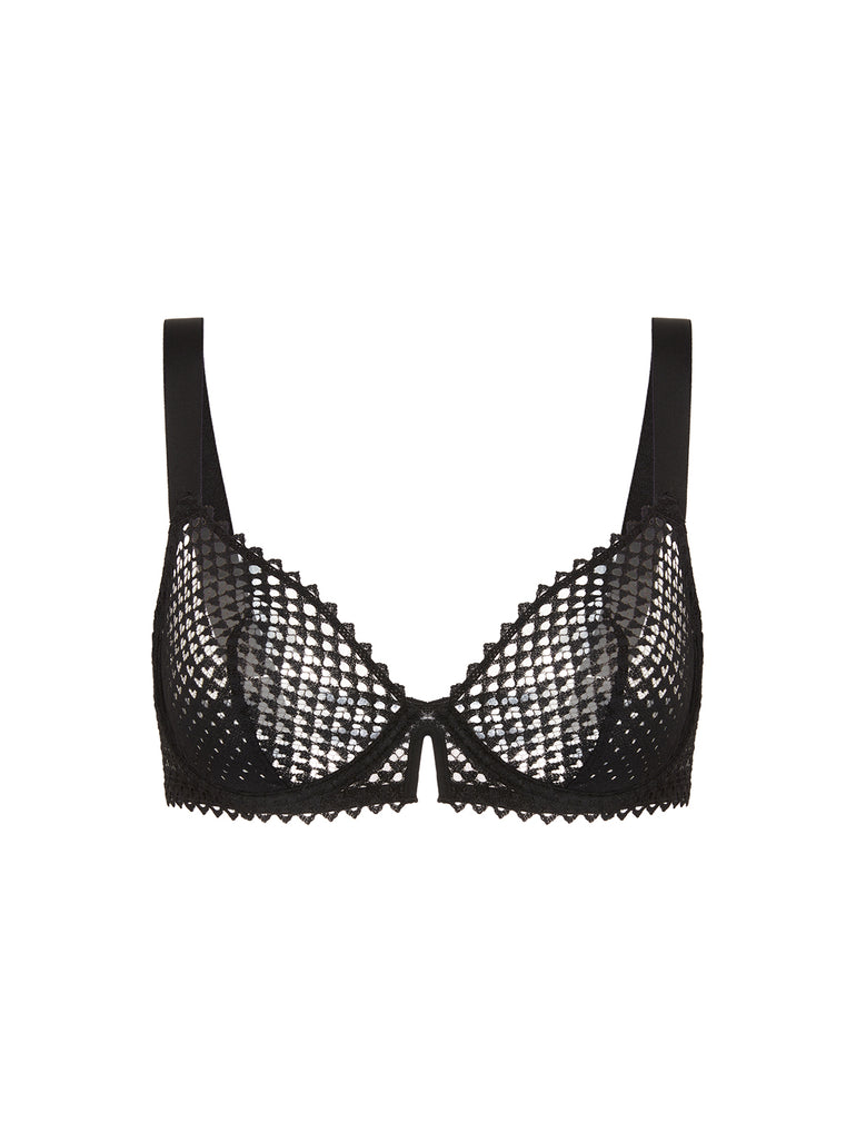 Half cup bra - Black
