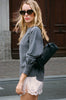 Sweater - Mottled grey