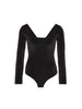 Square-neck Bodysuit – Black