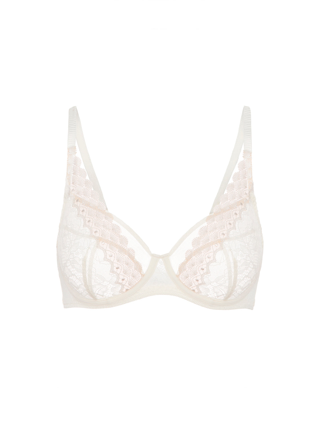 Underwired scarf bra - Natural