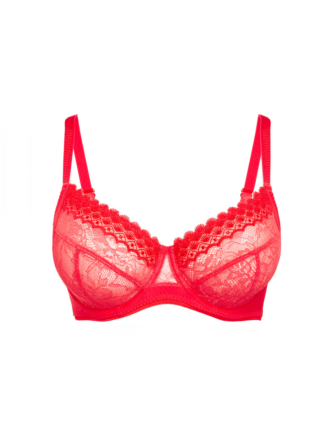 Full cup support bra - Flamingo