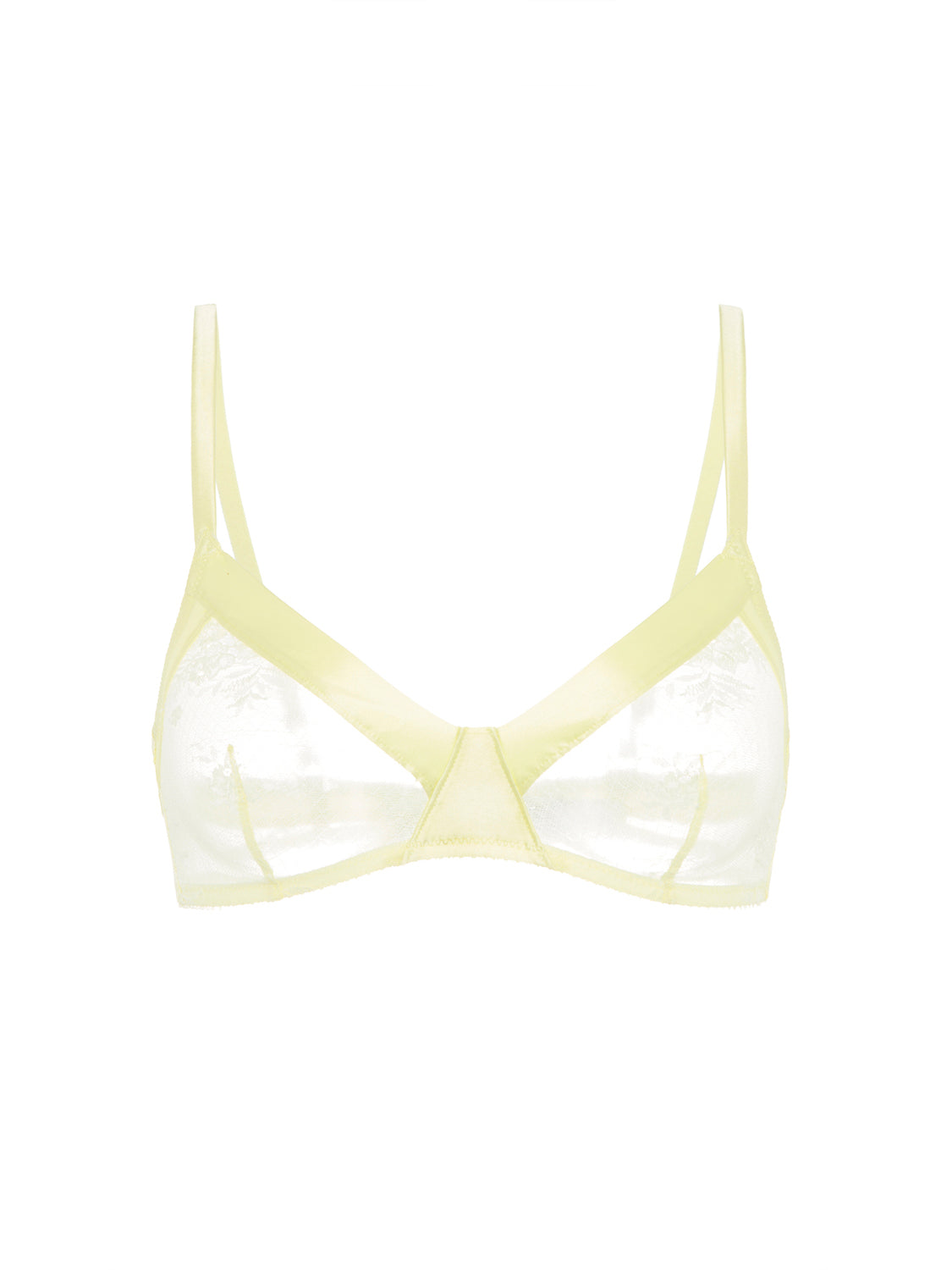 Soft cup triangle bra - Yellow Lemonade