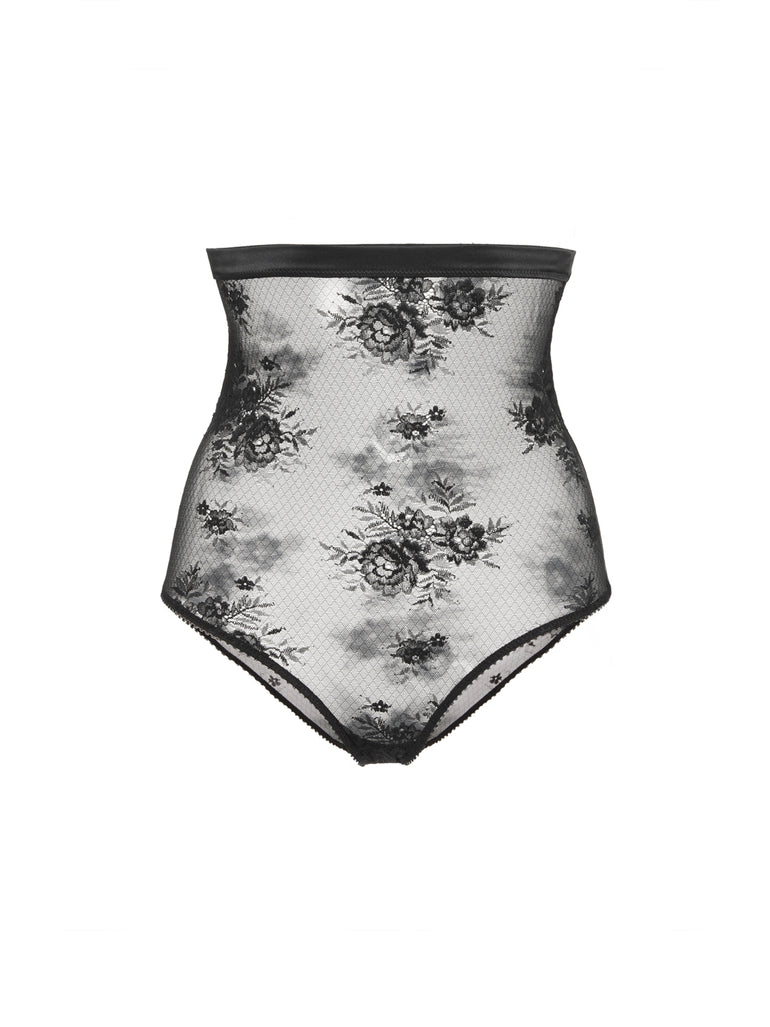 High-waist retro brief - Black