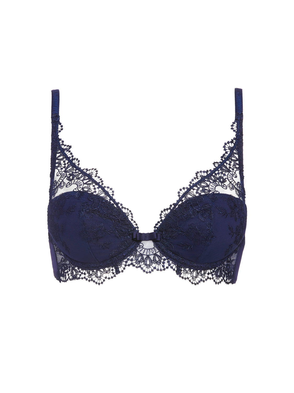 Plunging push-up bra - Midnight