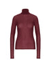Turtleneck long sleeve top - Autumn red