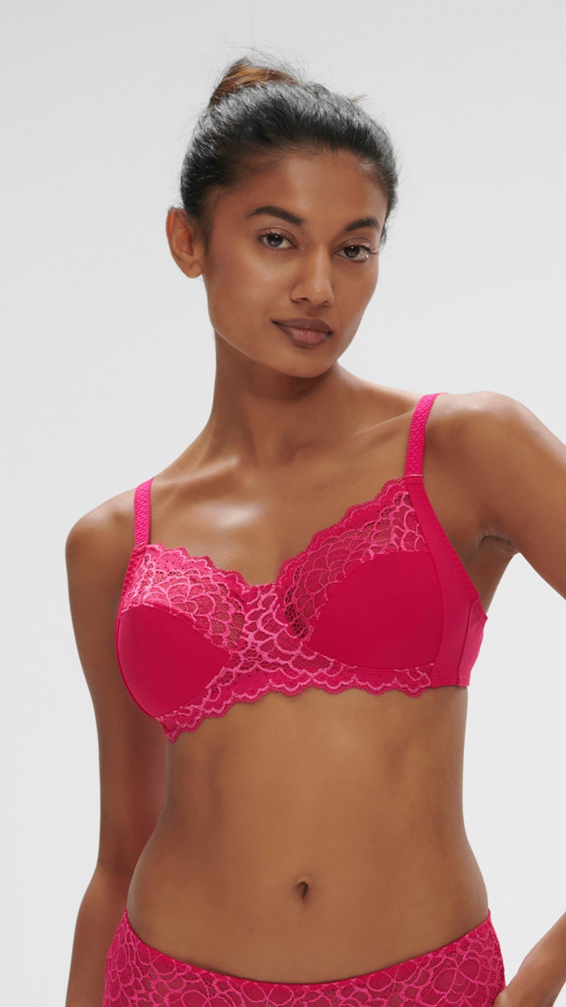 Structured wireless bra - Teaberry Pink
