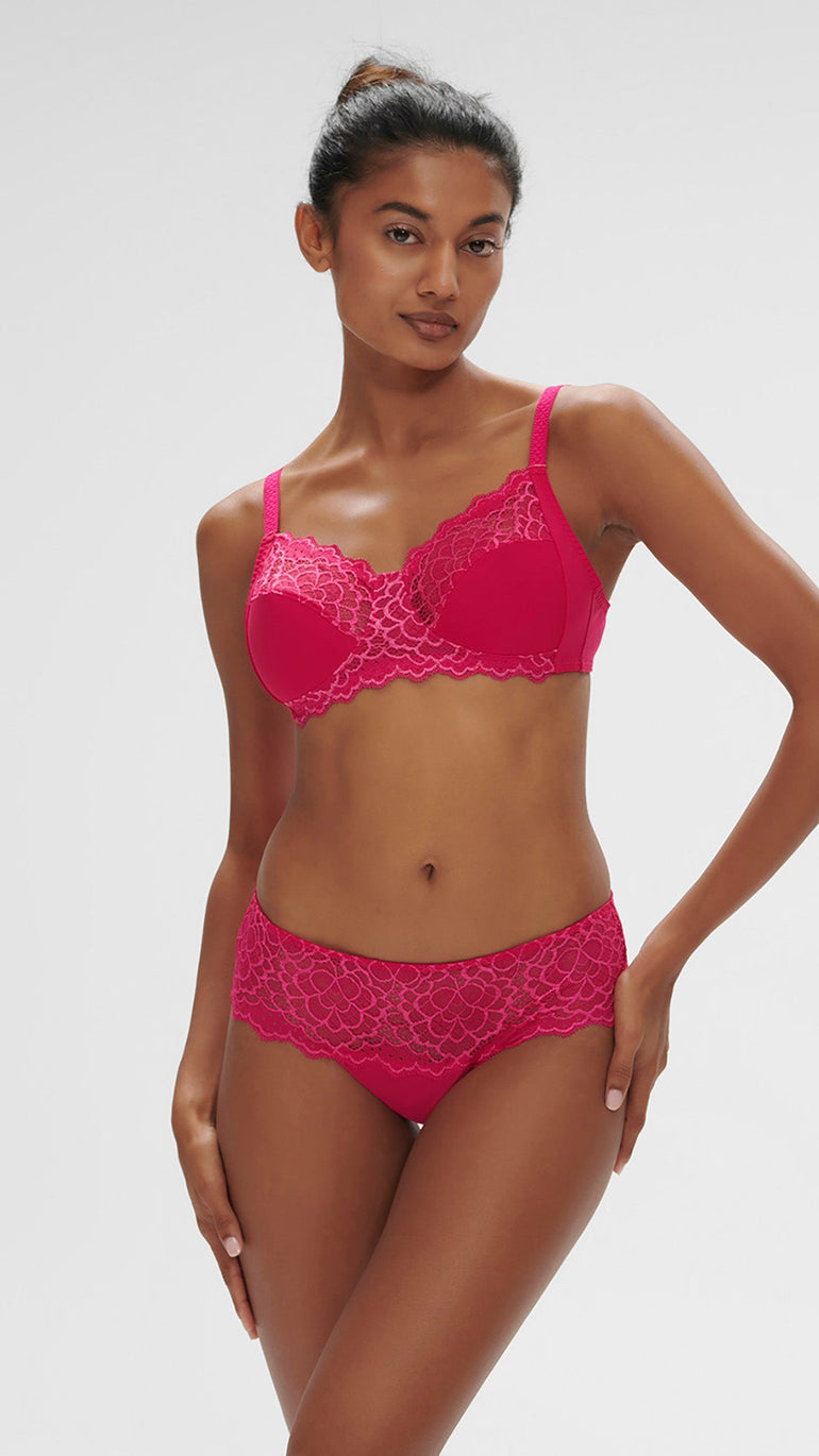 Structured wireless bra - Teaberry Pink