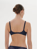 Structured wireless bra - Ink Blue