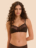 Structured wireless bra - Cocoa
