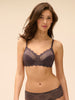 Structured wireless bra - Graphite Grey