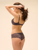 Structured wireless bra - Graphite Grey