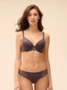 Spacer plunge bra - Graphite Grey