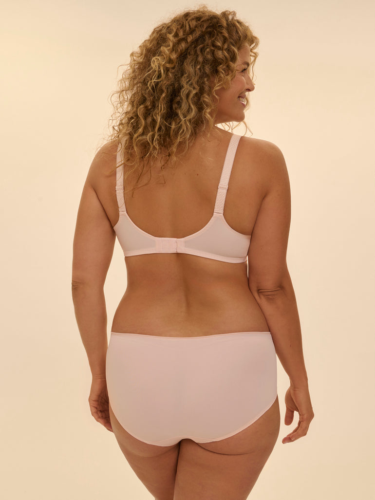 Full cup support bra - Blush