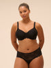 Rigid moulded bra - Black