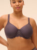 Moulded rigid underwired bra - Graphite Grey