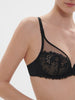 Full cup plunge bra - Black