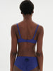 Plunging underwired bra - Electric blue