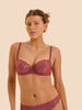 Half cup bra - Rose sandalwood
