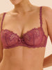 Half cup bra - Rose sandalwood