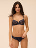 Half cup bra - Sapphire