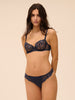 Half cup bra - Sapphire