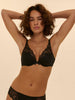 Triangle push-up bra - Black