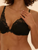 Triangle push-up bra - Black