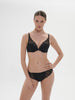 Triangle push-up bra - Black