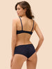 Plunging push-up bra - Sapphire