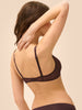 Structured wireless bra - Dark Brown