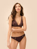 Structured wireless bra - Dark Brown