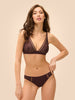 Structured wireless bra - Dark Brown