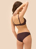 Structured wireless bra - Dark Brown