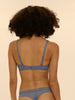 Structured wireless bra - Chambray Blue