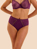 High-waist brief - Blackberry