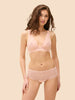 Soft cup triangle bra - Petal Powder