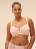Full cup support bra - Petal Powder