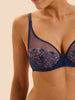Plunging underwired bra - Rainbow Blue