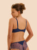 Plunging underwired bra - Rainbow Blue