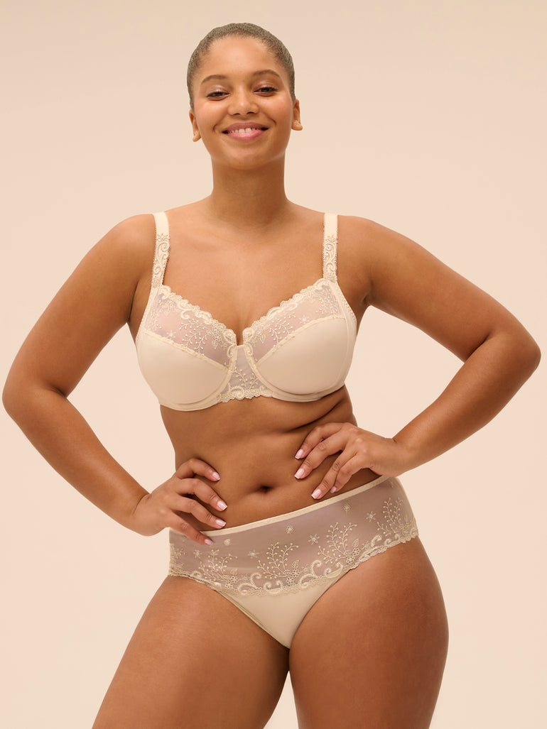 Full cup support bra - Topaz Beige