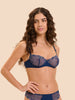 Half cup bra - Rainbow Blue